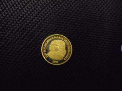 GOLD 1/10 OZ SOUTH AFRICA VAN RIEBEECK COINS / SA HISTORICAL MINT X 2 COINS